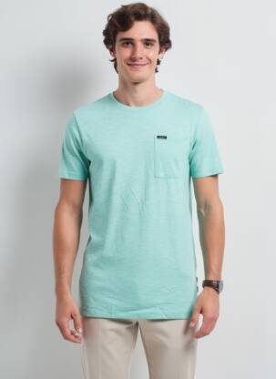 Tricou croială cambrată mâneci scurte verde GARCIA bărbat
