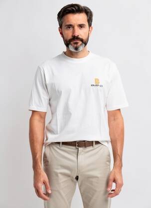 Tricou croială cambrată mâneci scurte bej BLEND bărbat