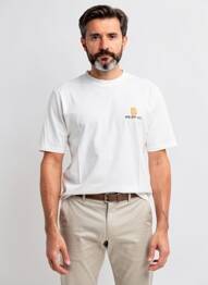 Tricou croială cambrată mâneci scurte bej BLEND bărbat