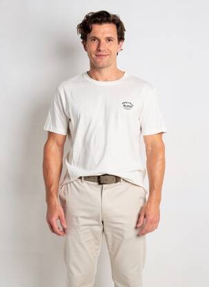 Tricou croială cambrată mâneci scurte bej BLEND bărbat