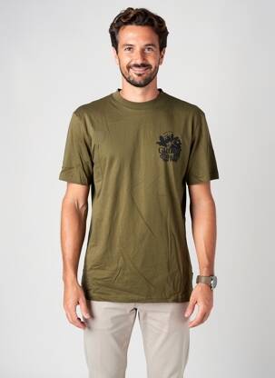 Tricou croială cambrată mâneci scurte verde BLEND bărbat
