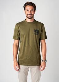 Tricou croială cambrată mâneci scurte verde BLEND bărbat