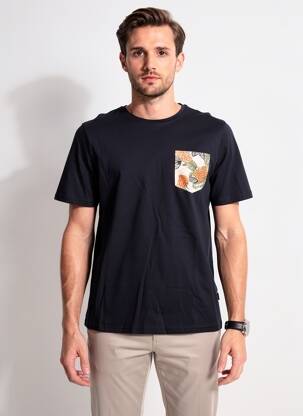 Tricou croială cambrată mâneci scurte negru BLEND bărbat