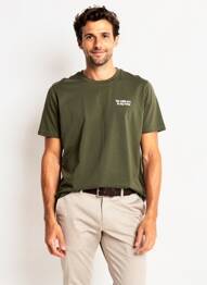 Tricou croială cambrată mâneci scurte verde BLEND bărbat
