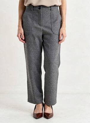 Pantalon drept elasticitate mărime normală gri B.YOUNG femeie