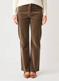 Pantalon drept elasticitate mărime normală maro BRANDTEX femeie