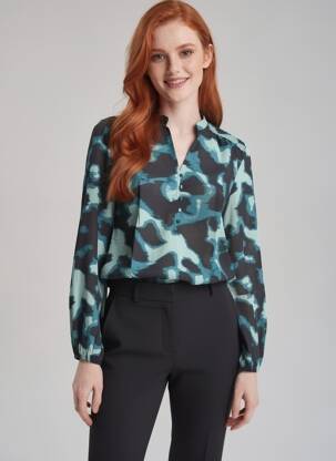Bluză mâneci lungi mâneci lungi albastru B.YOUNG femeie