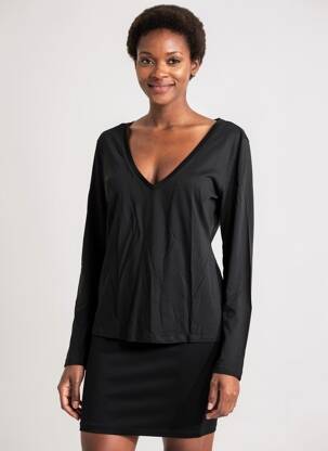 Tricou mâneci lungi mâneci lungi negru LOLA ESPELETA femeie