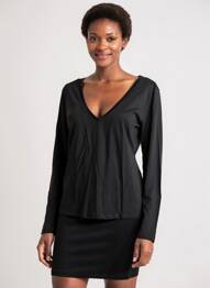 Tricou mâneci lungi mâneci lungi negru LOLA ESPELETA femeie