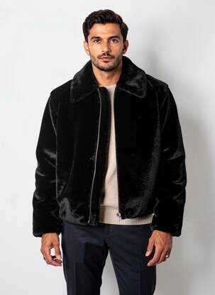 Geacă mâneci lungi negru H&M bărbat