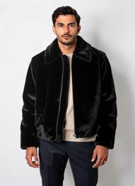 Geacă mâneci lungi negru H&M bărbat