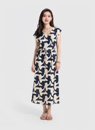 Rochie scurtă fără mâneci fără mâneci albastru GRACE & MILA femeie