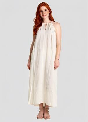 Rochie lungă fără mâneci fără mâneci alb GRACE & MILA femeie