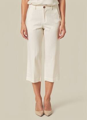 Pantalon 7/8 talie elastică bej GRACE & MILA femeie