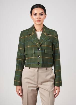 Sacou croială cambrată verde SURKANA femeie