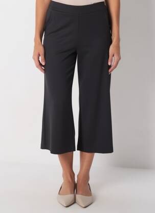 Pantalon trei sferturi elasticitate mărime normală negru SURKANA femeie