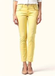 Pantalon 7/8 elasticitate mărime normală galben TIMEZONE femeie
