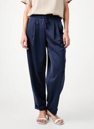Pantalon larg țesătură poplin mărime normală albastru TIFFOSI femeie