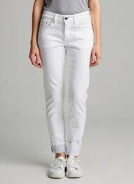 Pantalon slim elasticitate mărime normală alb TIFFOSI femeie