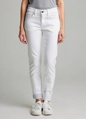 Pantalon slim elasticitate mărime normală alb TIFFOSI femeie