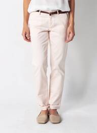 Pantalon chino țesătură poplin mărime normală roz SCOTCH & SODA femeie