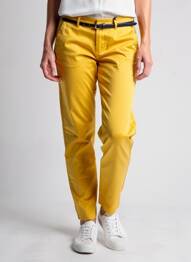 Pantalon chino țesătură poplin mărime normală galben SCOTCH & SODA femeie