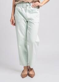 Pantalon drept elasticitate mărime normală verde FREEMAN T.PORTER femeie