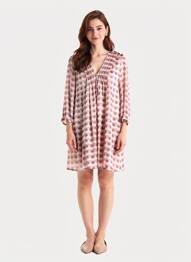 Rochie scurtă mâneci 3/4 mâneci 3/4 portocaliu FREEMAN T.PORTER femeie