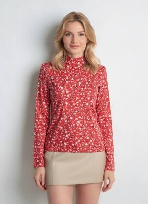 Tricou mâneci lungi mâneci lungi roșu SCOTCH & SODA femeie