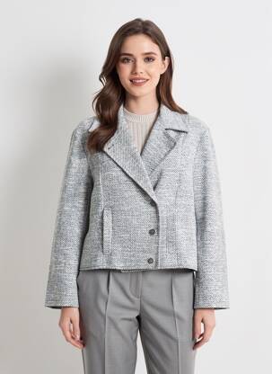 Palton scurt croială dreaptă fără glugă albastru LEE COOPER femeie