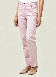 Pantalon drept elasticitate mărime normală roz LCDN femeie