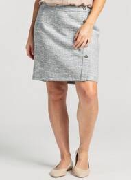Fustă scurtă croială dreaptă albastru LEE COOPER femeie