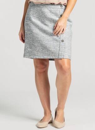 Fustă scurtă croială dreaptă albastru LEE COOPER femeie