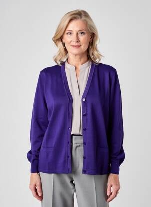 Vestă cu mâneci lungi elasticitate violet ELLEMME femeie