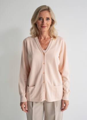 Vestă cu mâneci lungi elasticitate roz deschis ELLEMME femeie