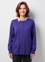 Vestă cu mâneci lungi elasticitate violet ELLEMME femeie