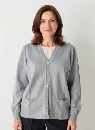 Vestă cu mâneci lungi elasticitate gri ELLEMME femeie