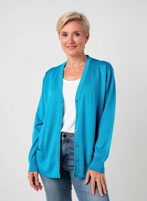 Vestă cu mâneci lungi elasticitate albastru ELLEMME femeie