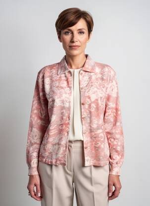 Vestă cu mâneci lungi elasticitate roz GRIFFON femeie