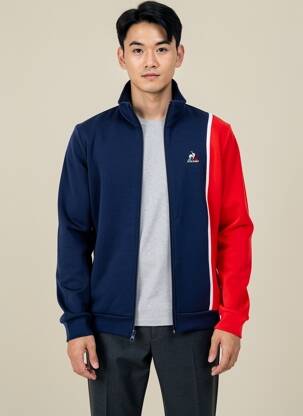 Jachete casual guler col înalt albastru LE COQ SPORTIF bărbat