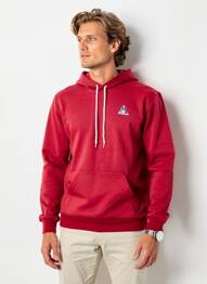 Hanorac cu glugă broderie mâneci lungi roșu LE COQ SPORTIF bărbat