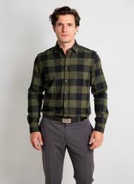 Cămașă cu mâneci lungi imprimeu carouri verde ONLY & SONS bărbat