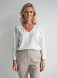 Tricou mâneci lungi mâneci lungi alb LEWINGER femeie