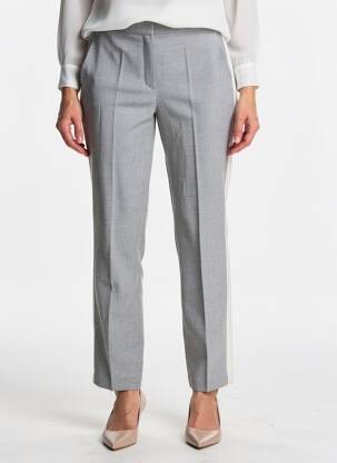 Pantalon slim talie elastică mărime normală gri OLSEN femeie