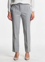 Pantalon slim talie elastică mărime normală gri OLSEN femeie