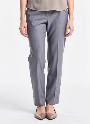 Pantalon slim talie înaltă talie înaltă gri FINNKARELIA femeie