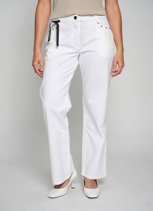 Pantalon drept elasticitate mărime normală alb OLSEN femeie