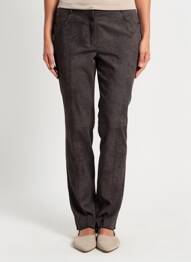 Pantalon slim elasticitate mărime normală maro PAUPORTÉ femeie