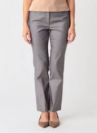 Pantalon slim talie elastică mărime normală gri FRANK WALDER femeie
