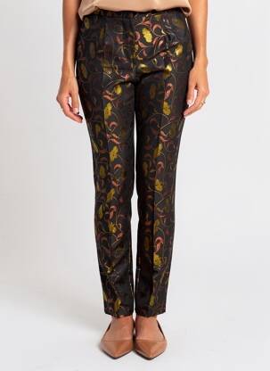 Pantalon slim talie elastică negru BREAL femeie
